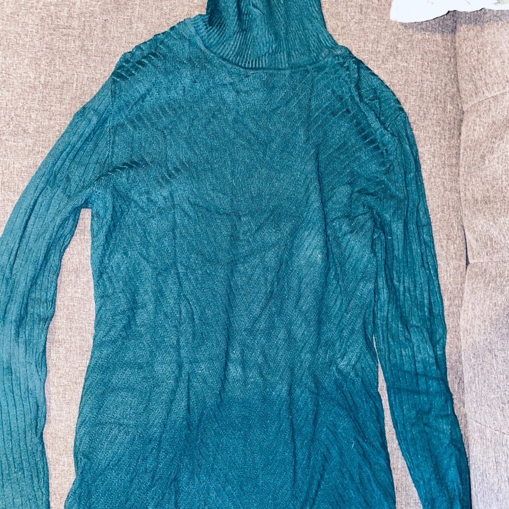 Long turtle neck blouse